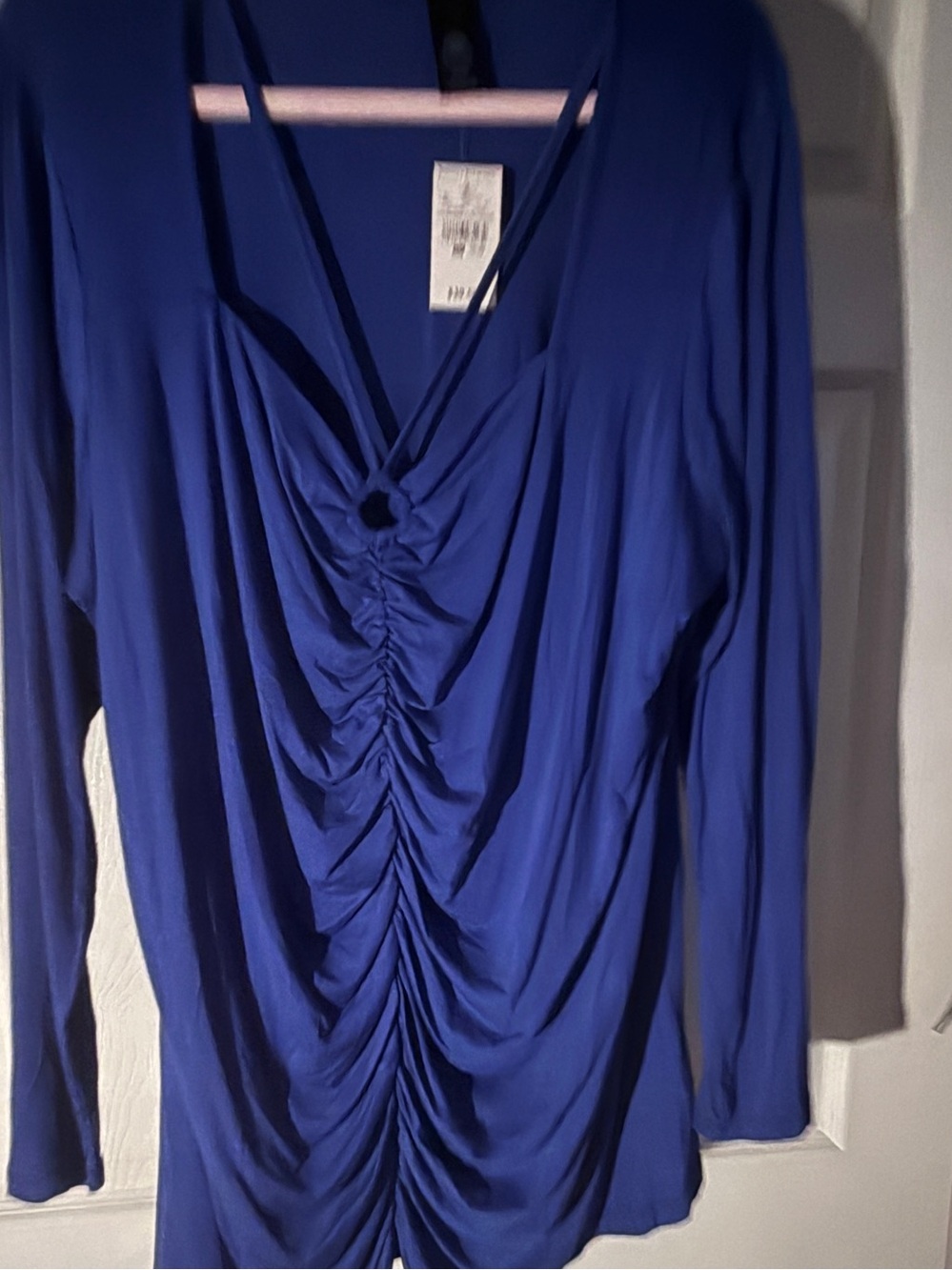 Ashley Stewart Sodalite Blue top